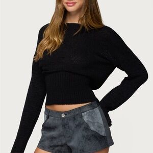 Editked Tezi Boat Neck Light Knit Top